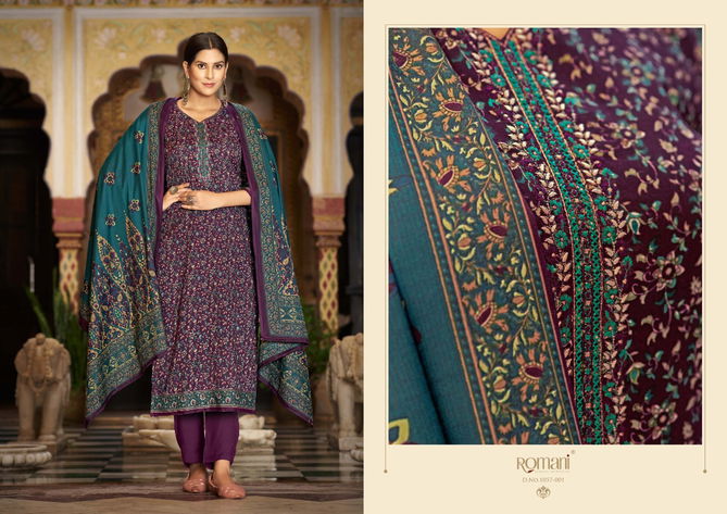 Romani Soneri Winter Wear Pashmina Dress Material Catalog
